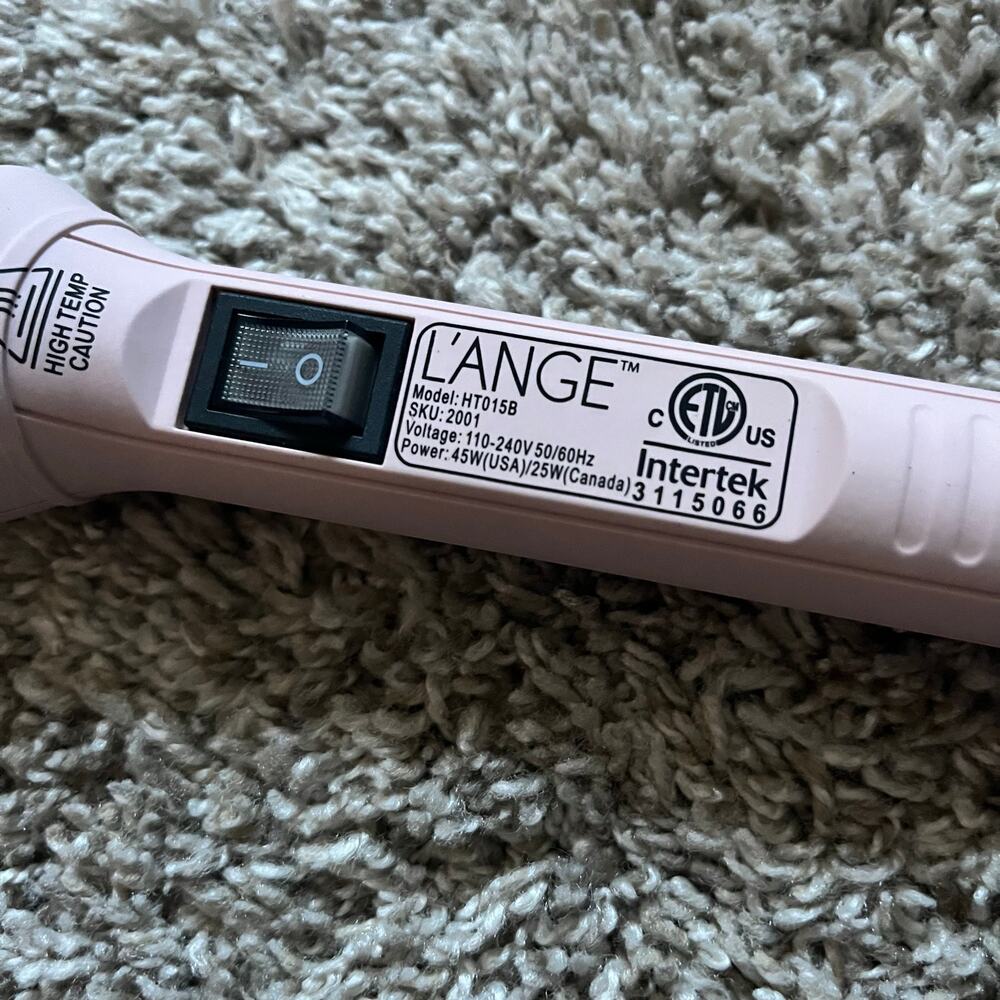 L'Ange Curling‎ Wand Ondule Hair Tool 1.25" Inch Barrel Blush Pink - Picture 2 of 2